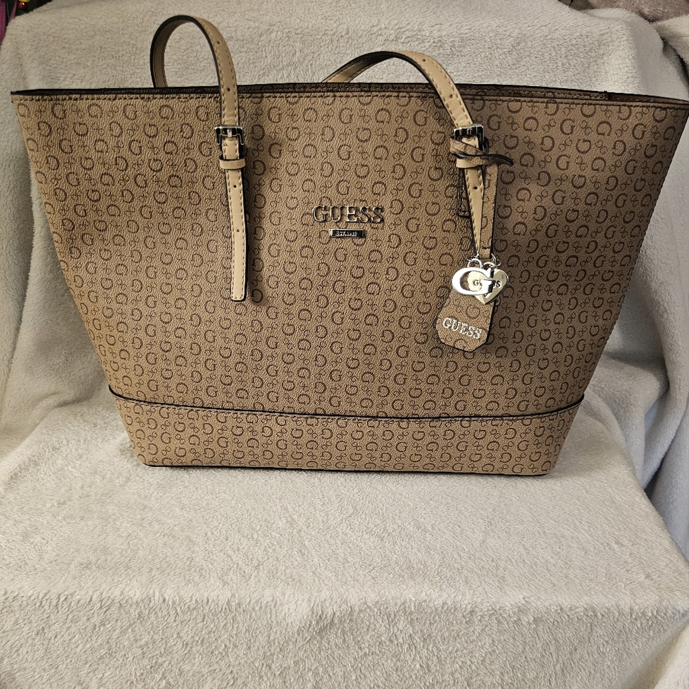 GUESS Brown Tote Bag!